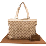 Gucci Monogram GG Canvas Abbey Tote Shoulder Bag
