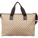 Gucci Monogram GG Supreme Large Tote Crossbody Handbag
