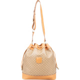 Céline Macadam Monogram Bucket Drawstring Shoulder Bag