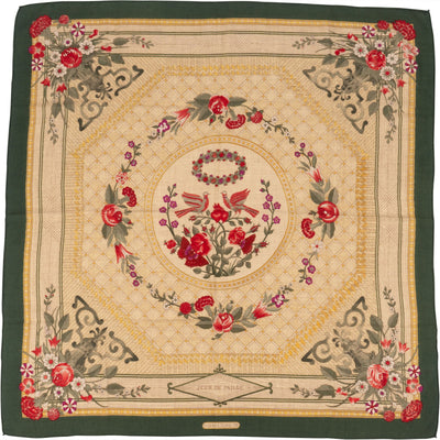 Hermès Jeux de Paille Silk 90 Tuch Scarf