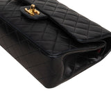Chanel Quilted Lambskin 24K Gold Medium Double Flap Shoulder Bag