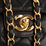 Chanel Soft Quilted Lambskin 24K Gold Medium Single Flap Crossbody Bag