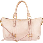 Miu Miu Vitello Lux Satchel City Handbag - vintageandkickz
