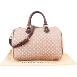 Louis Vuitton Monogram Mini Lin Speedy 30 Bandoulière Handbag
