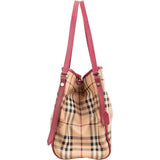 Burberry Haymarket Check Hobo Shoulder Bag