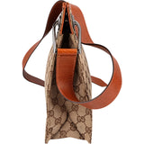Gucci Monogram GG Canvas Messenger Tote Crossbody Bag