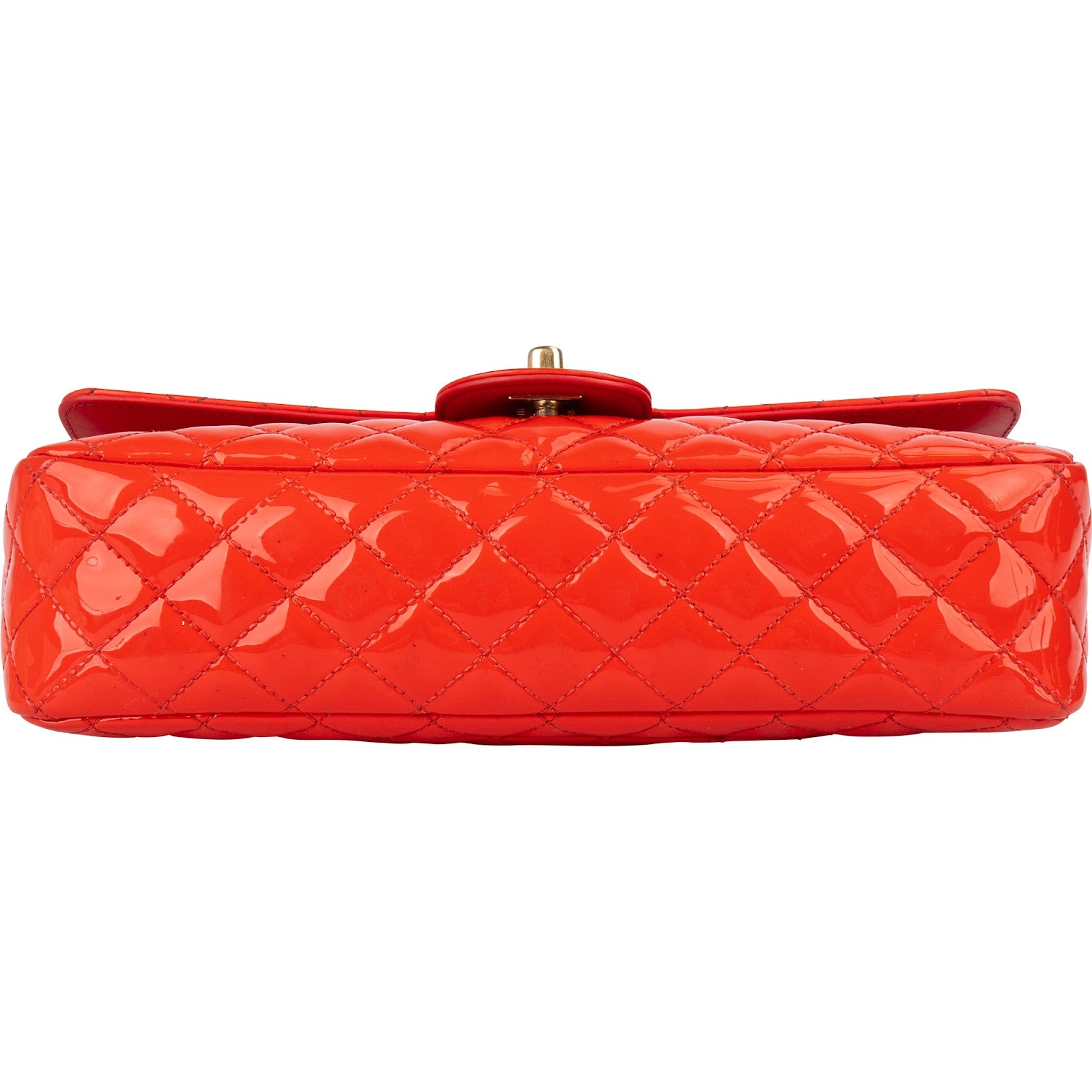 [🔄️B06 / F14] Chanel Patent Leather Medium Double Flap Crossbody Bag - vintageandkickz