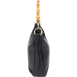 Gucci Classic Leather Bamboo Hobo Shoulder Bag