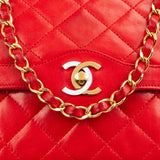 Chanel Quilted Lambskin Bicolor Double Flap Crossbody Bag