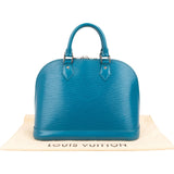 Louis Vuitton Blue Epi Leather Alma PM Handbag