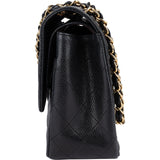 Chanel Quilted Caviar Leather Jumbo Double Flap Crossbody Bag