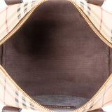 Burberry Haymarket Check Coated Canvas Boston 30 Handbag