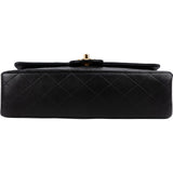 Chanel Quilted Lambskin 24K Gold Medium Double Flap Shoulder Bag