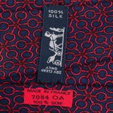 Hermès Geometric Horsebit Pattern Silk Tie Krawatte