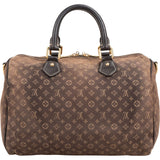 Louis Vuitton Mini Lin Monogram Idylle Fusain Speedy 30 Bandoulière Handbag