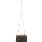 Celine Triomphe Monogram Canvas Chain Crossbody Bag