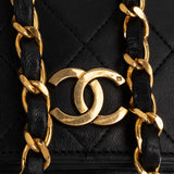 Chanel Quilted Lambskin 24K Gold Single Flap Shoulder Bag