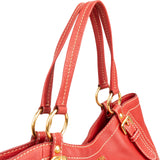 Prada Red Vitello Daino Hobo Shoulder Bag