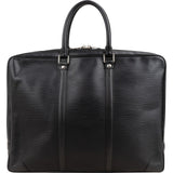 Louis Vuitton Noir Epi Leather Porte-Documents Voyage Handbag