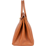 Hermès Brun Courchevel Leather Birkin 35 Handbag