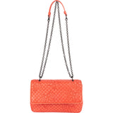 Bottega Veneta Nappa Leather Butterfly Embroidered Olimpia Crossbody Bag