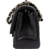 Chanel Quilted Lambskin Mini Square Single Flap Crossbody Bag