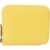 Hermès Yellow Epsom Leather Silk'in Azap Compact Wallet
