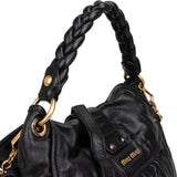 Miu Miu Nappa Matelassé Leather City Handbag