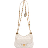 Chanel Quilted Leather Wavy CC Lucky Number 5 Small Crossbody Bag