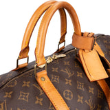 Louis Vuitton Monogram Canvas Keepall 55 Bandoulière Travel Bag