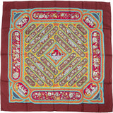 Hermès Silk Twill Qalamdan Silk Carre 90 Scarf Tuch