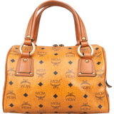 MCM Monogram Visetos Boston Pocket Handbag
