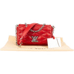 [🔄️B06 / F67] Louis Vuitton Canvas Monogram Lambskin Malletage Twist Crossbody Bag - vintageandkickz