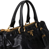 Prada Vitello Shine Leather Bauletto Handbag