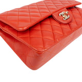Chanel Quilted Lambskin Medium Double Flap Shoulder Bag