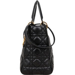 [🔄️B07 / F27] Christian Dior Quilted Lambskin Medium Lady Dior Handbag - vintageandkickz