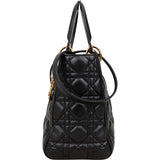 [🔄️B07 / F27] Christian Dior Quilted Lambskin Medium Lady Dior Handbag - vintageandkickz