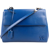 Louis Vuitton Blue Epi Leather Cluny MM Shoulder Bag