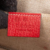 Gucci Grained Leather Interlocking GG Small Crossbody Bag