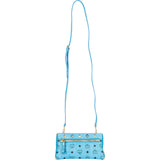MCM Monogram Visetos Blue Stark Studded Stark 2 in 1 Backpack