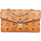MCM Monogram Visetos Patricia Wallet on Chain Crossbody Bag