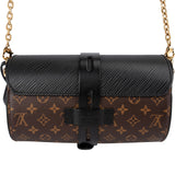 Louis Vuitton Monogram Canvas & Noir Epi Leather Glasses Case Crossbody Bag