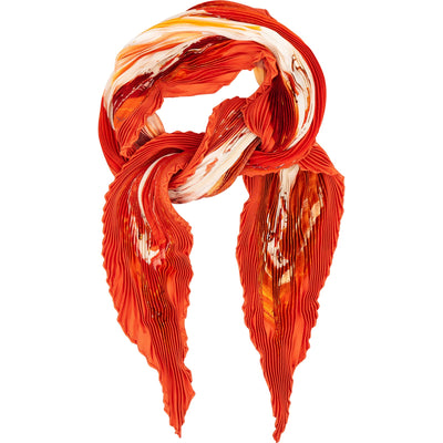Hermès Smiles in Thitl Millenary Print Plissé Tuch Scarf