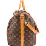Louis Vuitton Monogram Canvas Keepall 55 Bandoulière Travel Bag