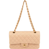 Chanel Quilted Lambskin Medium Double Flap Shoulder Bag