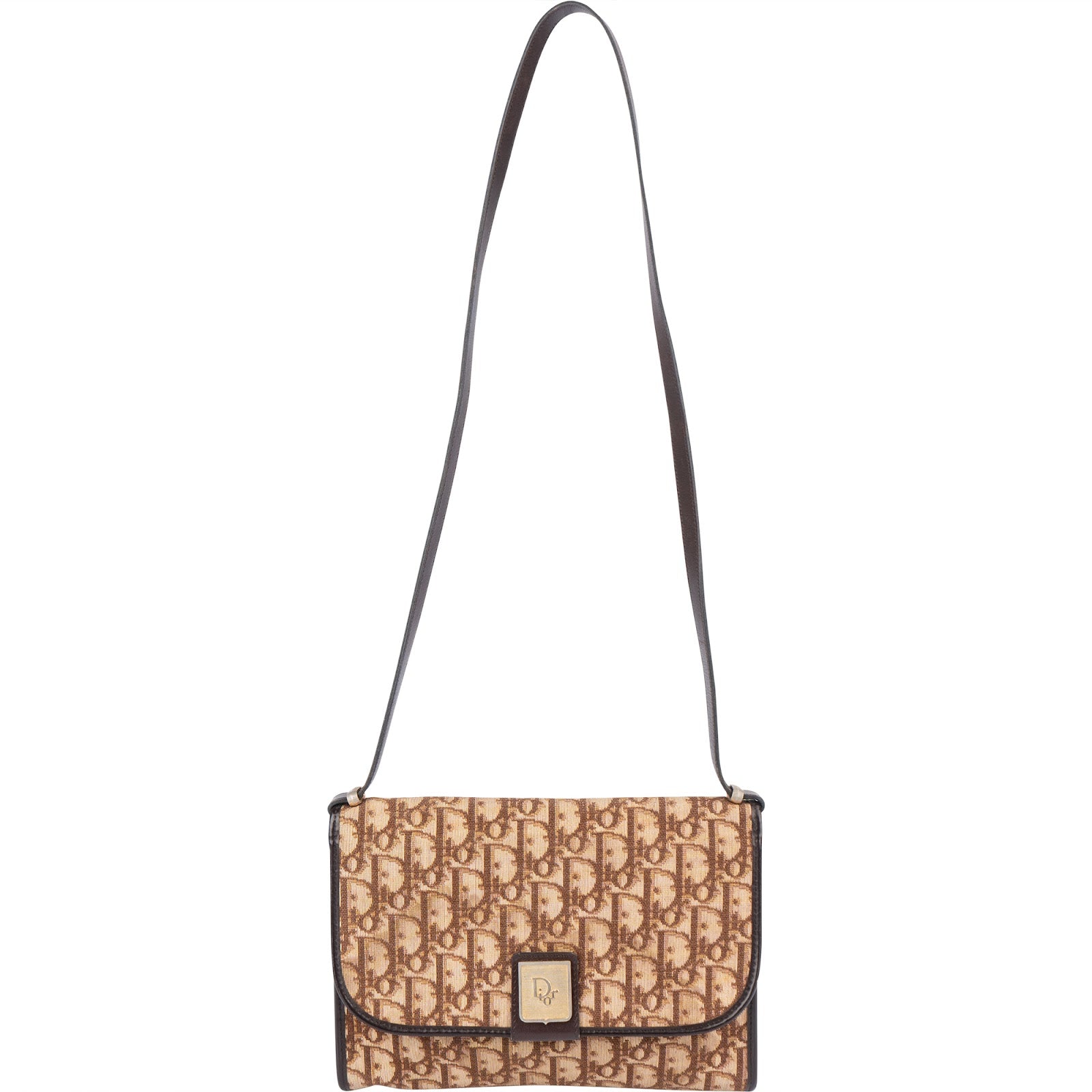 [🔄️B21 / F15] Dior Oblique Canvas Vintage Flap Shoulder Bag - vintageandkickz
