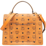 MCM Monogram Visetos Coated Canvas Patricia Satchel Handbag