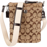 Coach Monogram Signature File Crossbody Bag