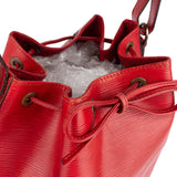 Louis Vuitton Red Epi Leather Sac Noé Petit Shoulder Bag