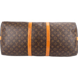 Louis Vuitton Monogram Canvas Keepall 55 Bandoulière Travel Bag